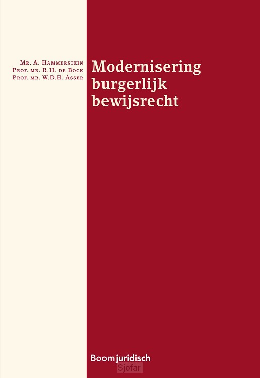 Modernisering burgerlijk bewijsrecht