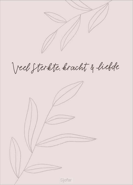 Kaart Sterkte kracht en liefde