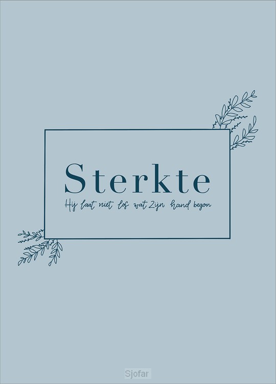 Kaart Sterkte - blauw