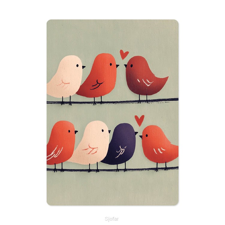 Kaart Vogeltjes