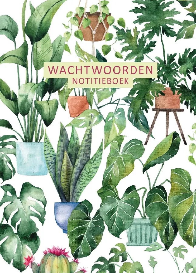Wachtwoorden notitieboek - urban jungle