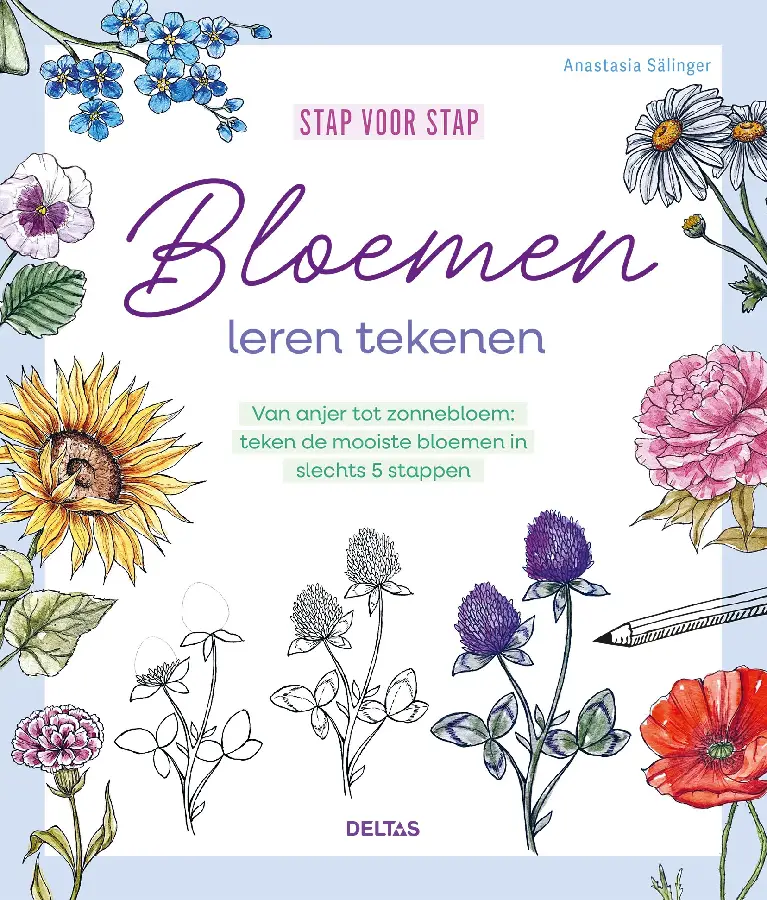 Stap voor stap bloemen leren tekenen