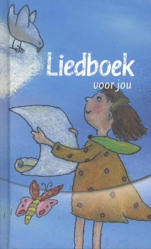 Liedboek - blauw met tekening