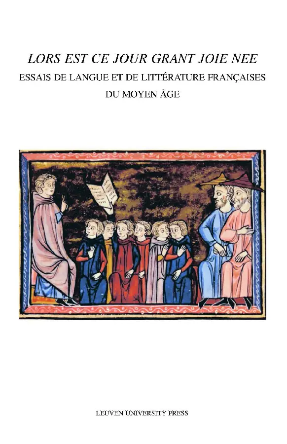 Lors est ce jour grant joie nee