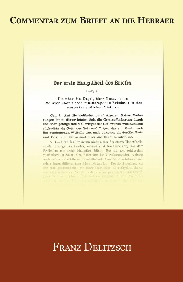 Commentar zum Briefe an die Hebraer