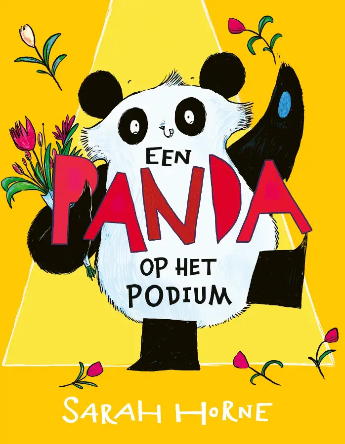 Een panda op het podium