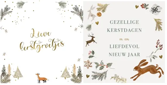 Mapje Notecards, Lieve kerstgroetjes