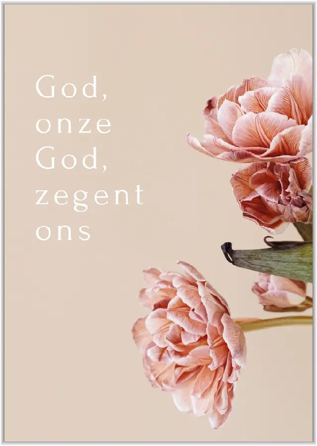 Poster A4 God, onze God