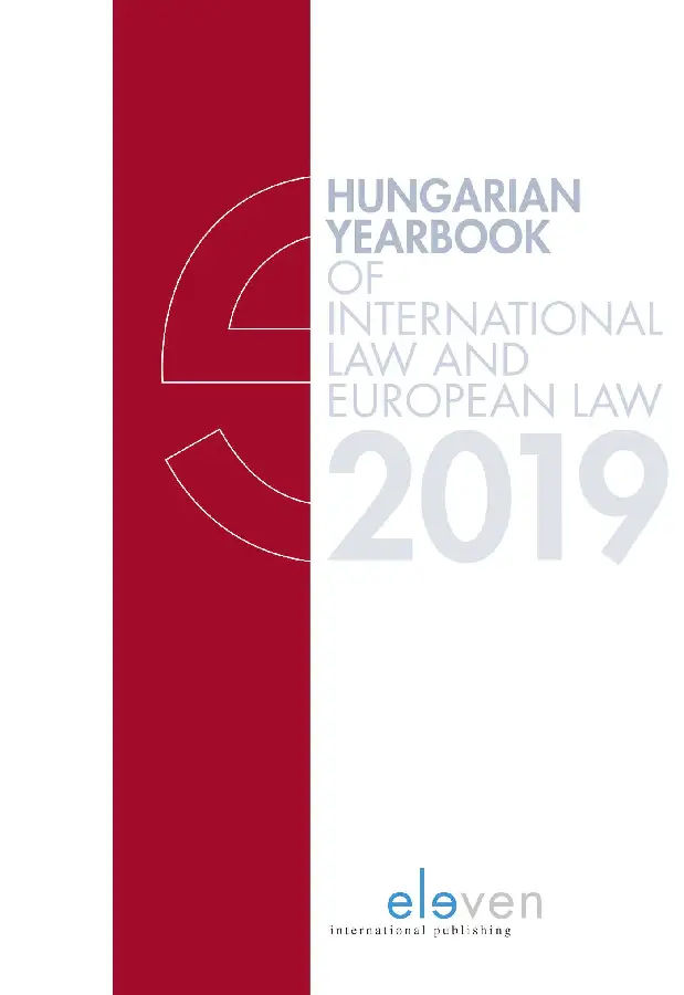 Hungarian Yearbook of International Law and European Law 2019