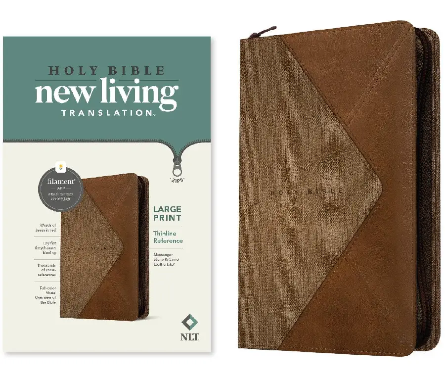 NLT - LP Thinline Reference Zipper Bible