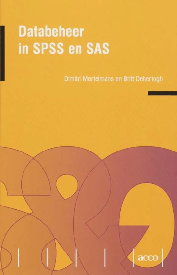 Databeheer met SPSS en SAS