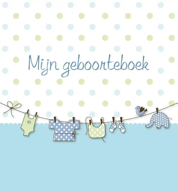 Mijn geboorteboek blauw