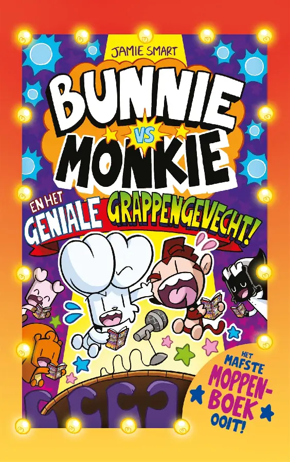 Bunnie vs monkie en het geniale grappeng