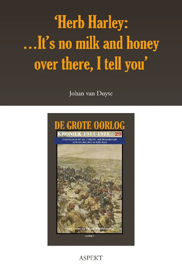 'Herb Harley:... It's no milk and honey over there, I tell you'