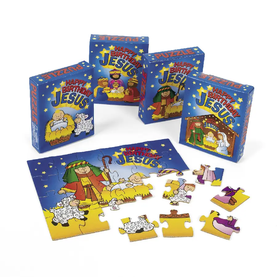 Puzzle happy birthday Jesus