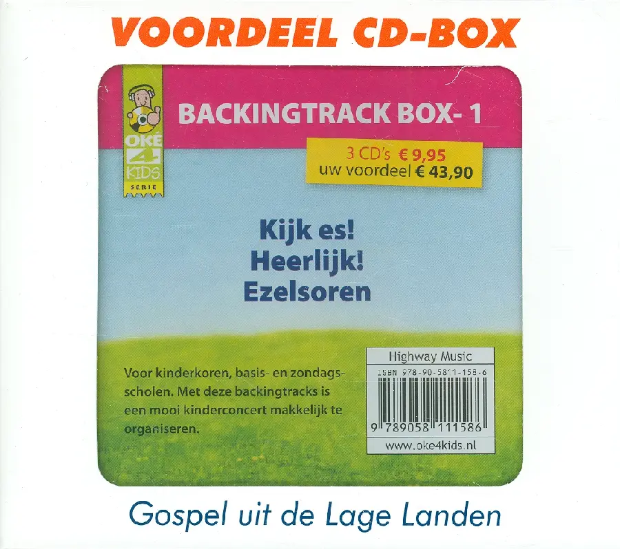Pakket BACKINGTRACK 1  (3 cd's)